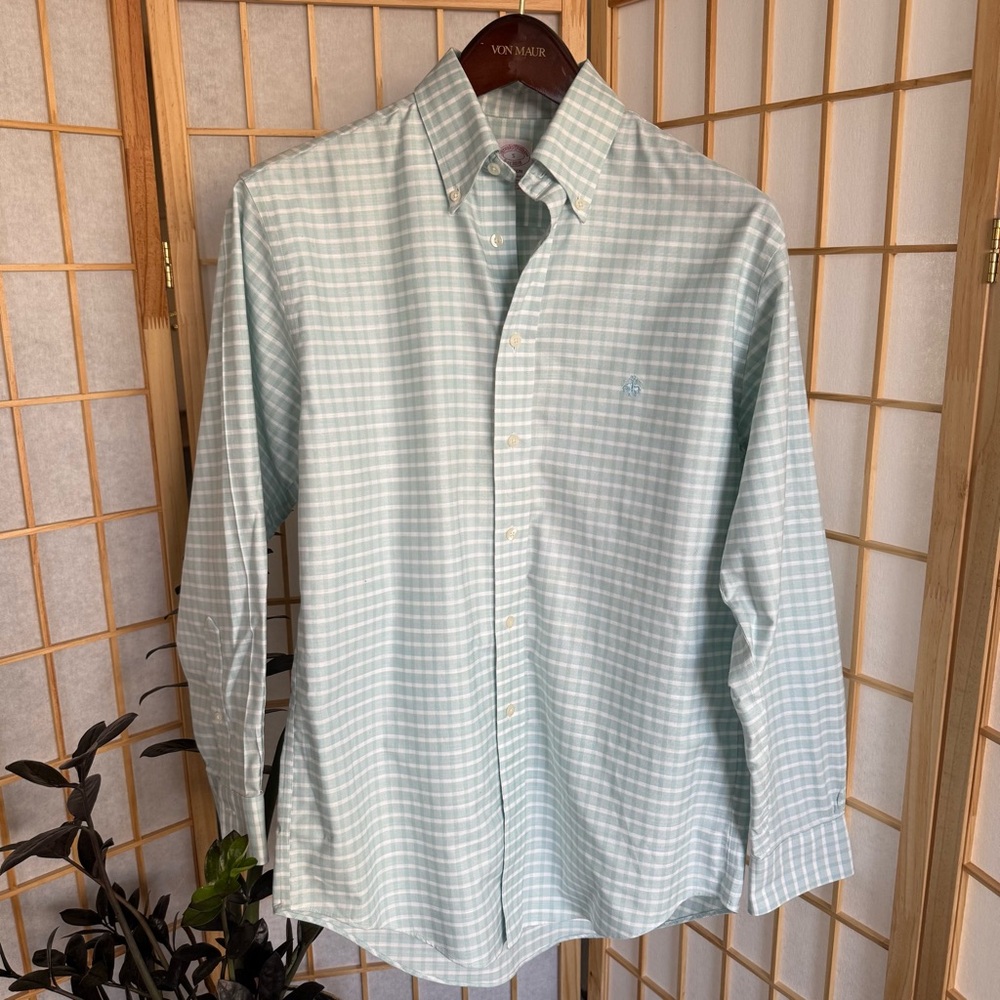 Brooks Brothers Torquoise Dress Shirt Classic Cotton